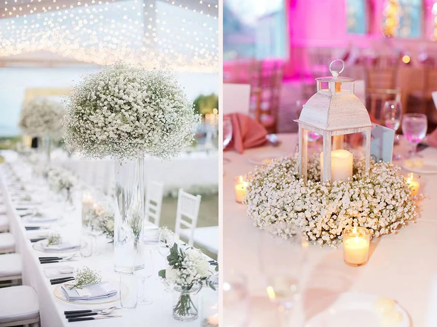 babys breath centerpieces
