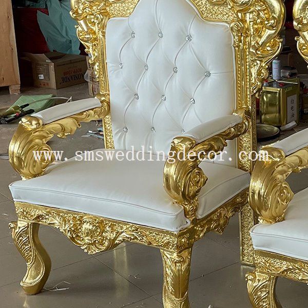 white gold throne