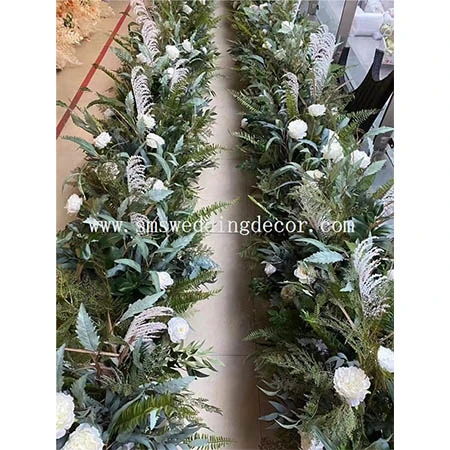 tropical greenery centerpieces