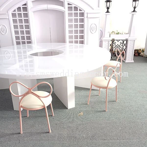 glass reception table