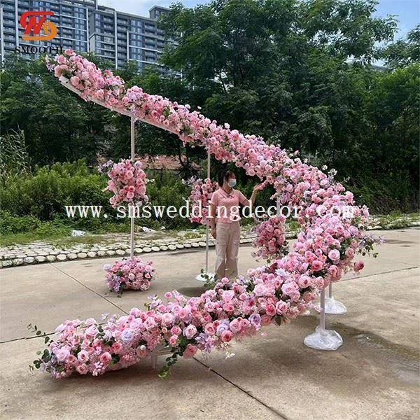 pink faux flower arrangement