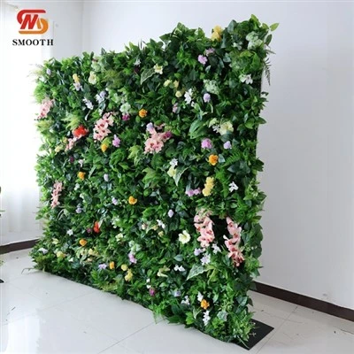 পাতাগুলি ফুলের প্রাচীর